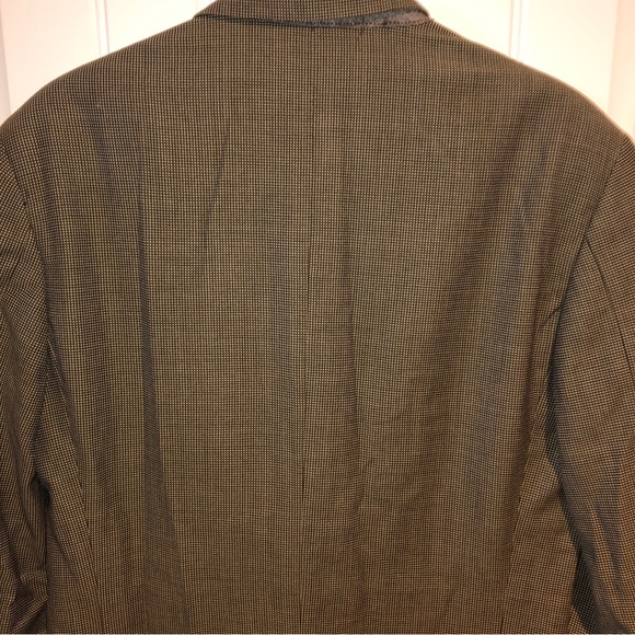 Emporio Armani Made In Italy Mens Blazer Coat Dress Jacket Size Xl Tan - Picture 3 of 9